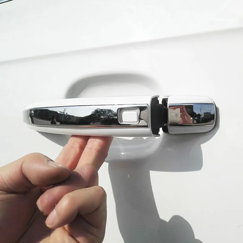 

CNORICARC Car Door Handle Panel Decorative Cover Trim Stainless Steel Strip Doorknob Sequins For Audi A4 B8 Q5 2010-2015