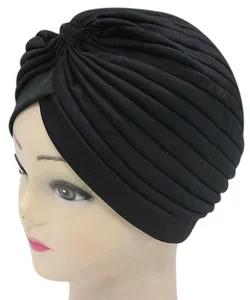 11,11 шапки FOXMOTHER 2018 новые модные женские туфли 21 Soild Цвет черный, белый, красный бежевый зеленый индийский тюрбаны шапки для дам - изображение