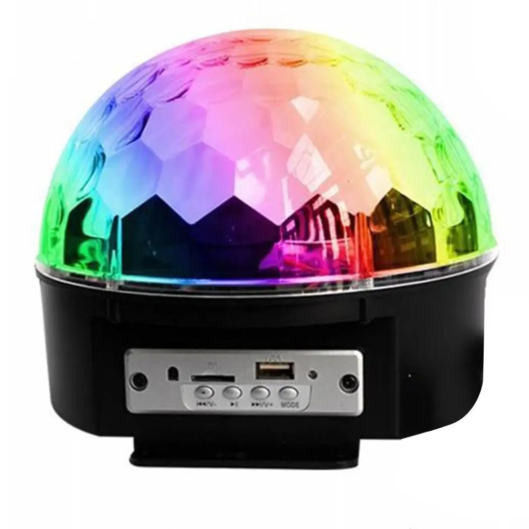 Дистанционное управление MP3 светодиодный хрустальный шар сценический свет комплект Голосовое управление переключатель Красочный