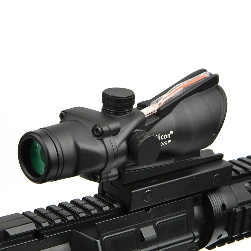 Trijicon ACOG 4X32 прицел Сфера Настоящее красный источник волокна для винтовки с