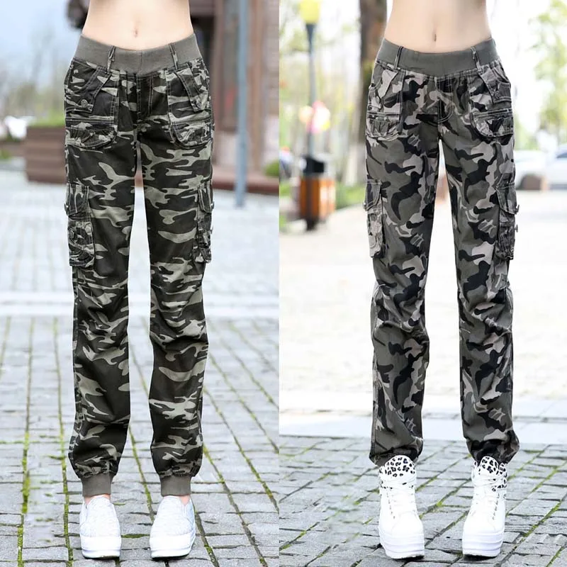 

New Arrival Spring Autumn Female Camouflage Trousers Pants Casual Pants For Women Girl Free shipping