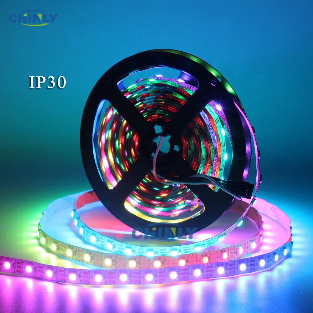 DC5V 1m/4m/5m WS2812B Smart led pixel strip,Black/White PCB,30/60/144 leds/m WS2812 IC;WS2812B/M 30/60/144 pixels,IP30/IP65/IP67