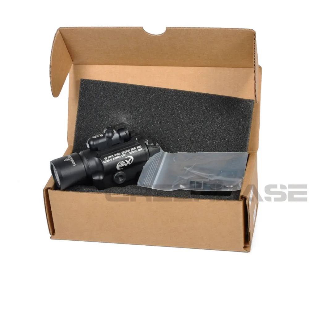 Lanterna para a Caça Greenbase Tático Laser Sight Light Gun Lanterna Led Luz Branca - Vermelho Combinação sf X400 Red 5 laser laser combinação lanterna para a caça