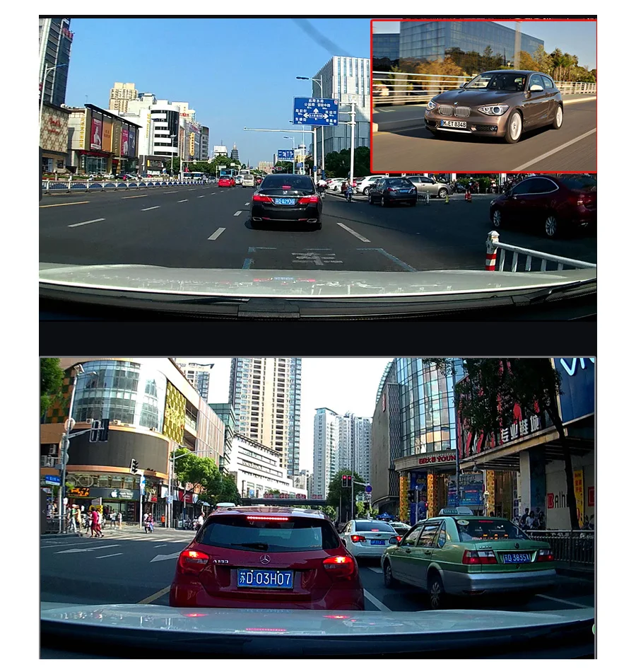 Junsun ADAS Car camera DVR Rearview 4G Camera Video recorder 7.86" Android with two cameras dash cam Registrar Rearview Mirror