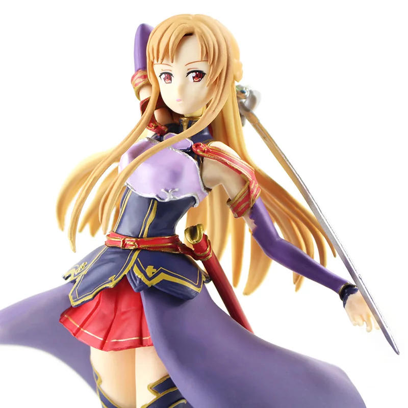 22 см Yuuki Asuna милая фигурка модель игрушки Горячая аниме меч искусство онлайн Yuuki Asuna ПВХ фигурка модель Подарочная коллекция