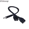 Elistooop USB зарядный кабель питания, Удлинительный Кабель USB 2,0 A 1 Папа-2 два USB мама, концентратор передачи данных, адаптер питания ► Фото 3/4