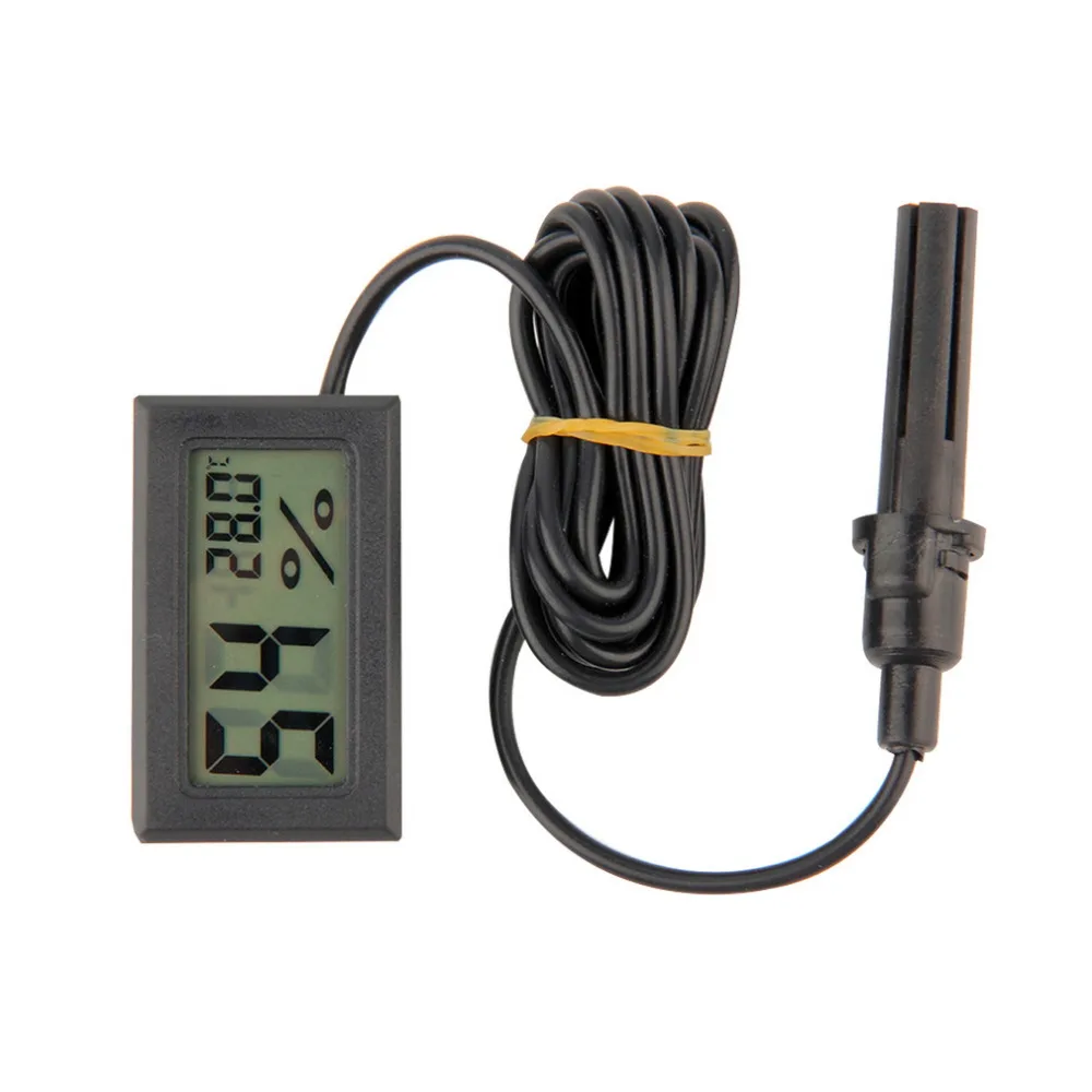 Mini Probe LCD Digital Thermometer Hygrometer Temperature Humidity