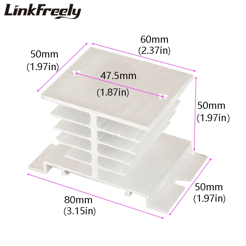 10A 25A heat sink 5 size