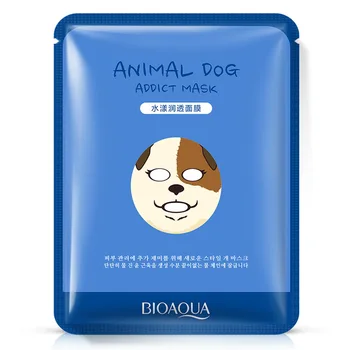

100pcs/lot BIOAQUA Dog Animal Series Facial Mask for Winter Moisturizing Skin Shrink Pores Control Oil