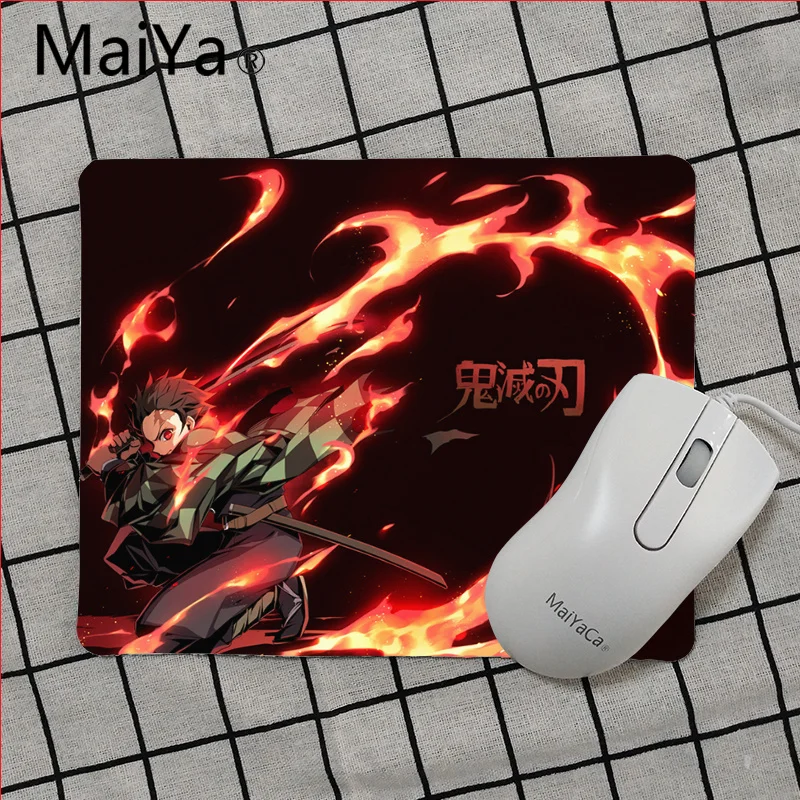 Maiya, высокое качество, Demon Slayer Kimetsu no Yaiba, красивый коврик для мышки в стиле аниме,,, игровой коврик для мыши - Цвет: No Lock Edge25x29cm