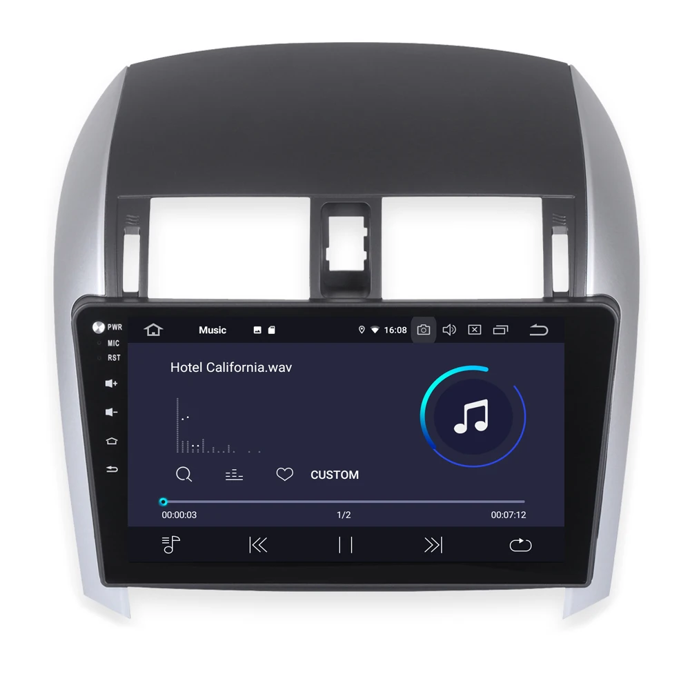 Excellent RoverOne For Toyota Corolla 2007 - 2012 Android 9.0 Autoradio Car Multimedia Player Radio GPS Navigation Head Unit NO DVD 2