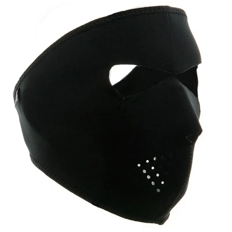 Мужская велосипедная маска для лица для катания на лыжах, пеших прогулок, охоты, 2 в 1, двусторонняя Неопреновая Маска для горного велосипеда, горного велосипеда, полностью черная маска для лица