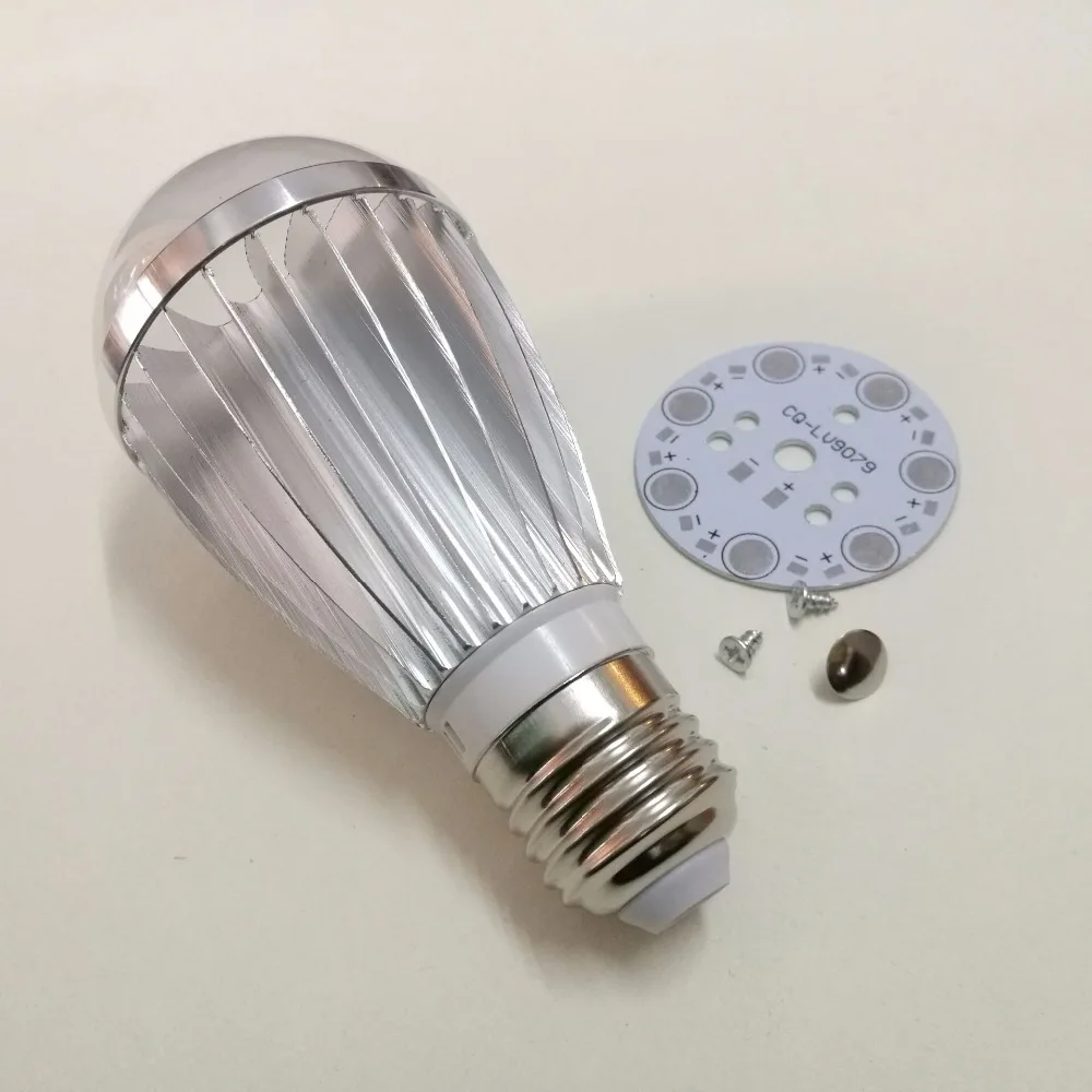 DIY E27 7 Вт светодиодный лампы чехла iPhone 7*1 Вт высокой мощности Мощность лампы чехол X10