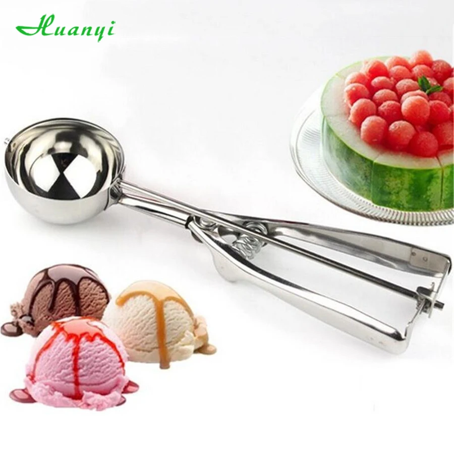 

2017 4cm/5cm/6cm Kitchen Ice Cream Scoop Potato Scoop Stainless Steel Spoon Ice Cream Ball Maker Kitchen Accessories