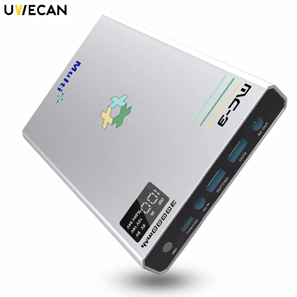 

30000mAh Multi-Port Output Adjustble Power Bank Charger Up To 12V/2.4A & DC12V/5A With 2 Input Ports and 2 USB Ports & DC Port