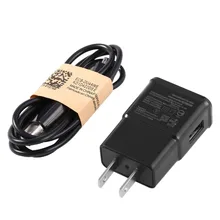 Универсальный; портативный; usb адаптер для зарядного устройства с Micro usb кабель для зарядки шнур для путешествий зарядное устройство для Android Black 2A