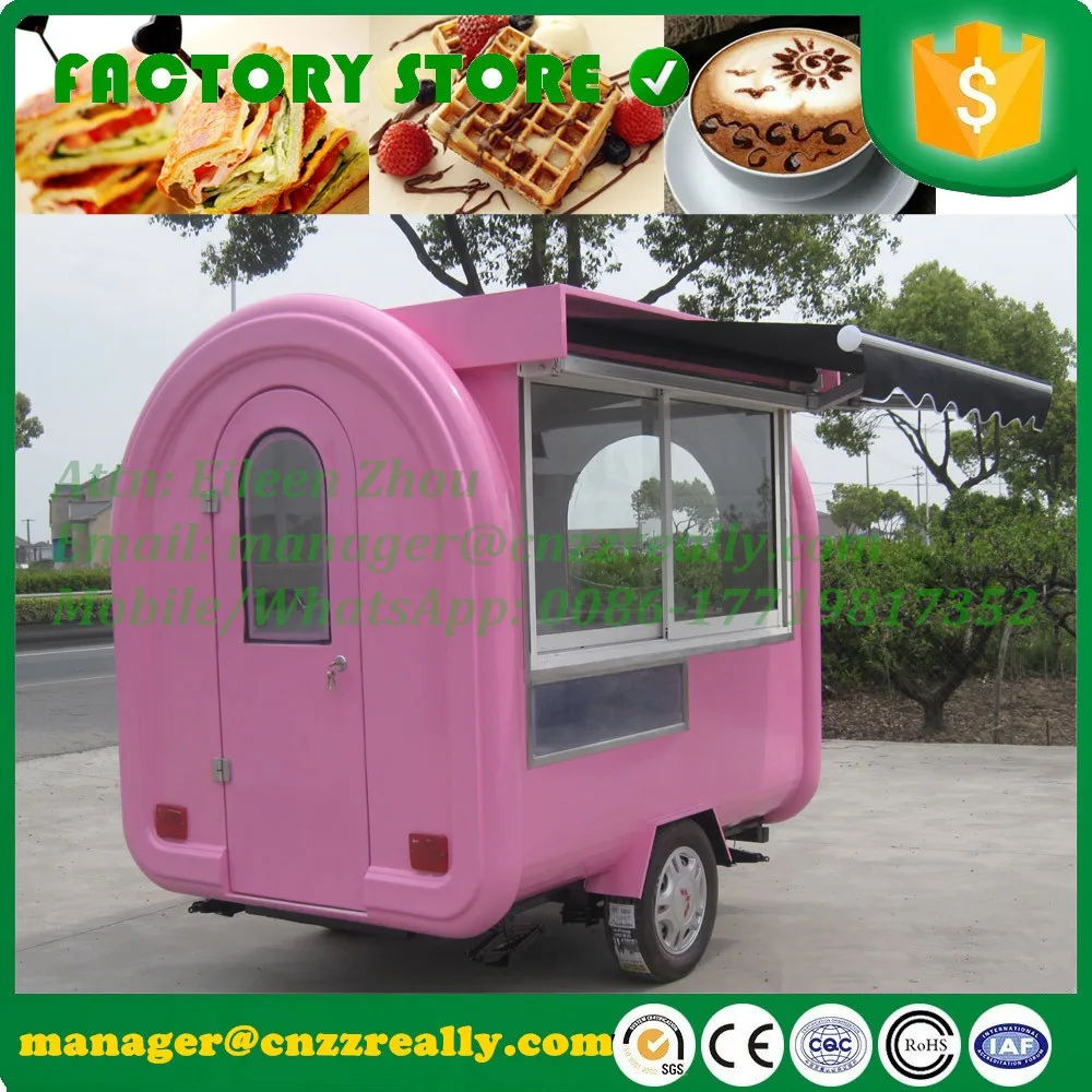 Hot sale 2.8m street vending cart can customized mobile