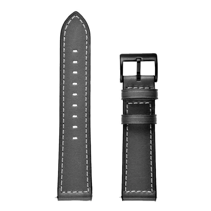 2 20 мм кожаный ремешок черная Пряжка для Xiaomi Huami Amazfit Bip BIT Lite Молодежные Смарт-часы носимые наручные браслет ремешок для часов - Цвет: 2
