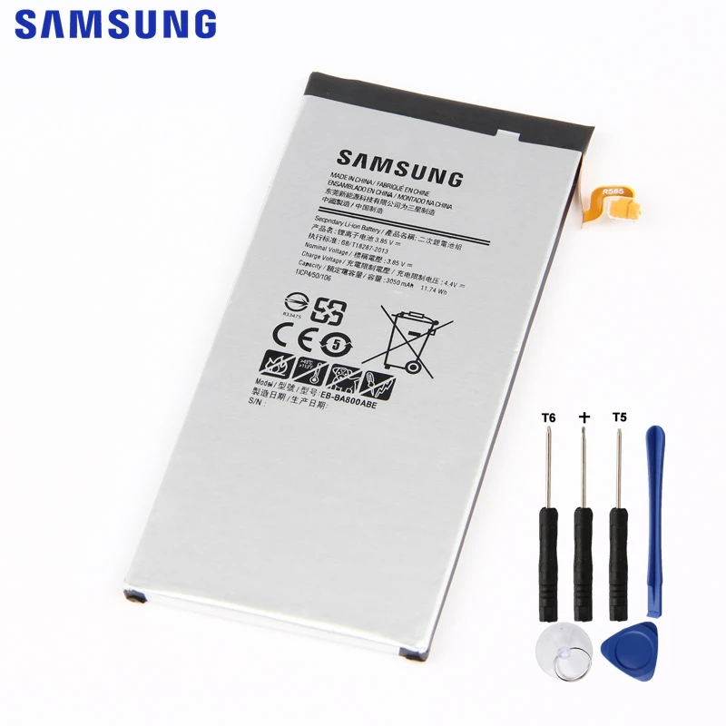 Samsung сменный аккумулятор EB-BA800ABE для samsung GALAXY A8 A8000 A800F A800S A800YZ аутентичный аккумулятор 3050 мАч