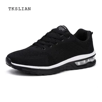 

Men Summer Sneakers shoes big size cushion trainers Unisex Breathable walking shoes red black footwear male plus sneaker