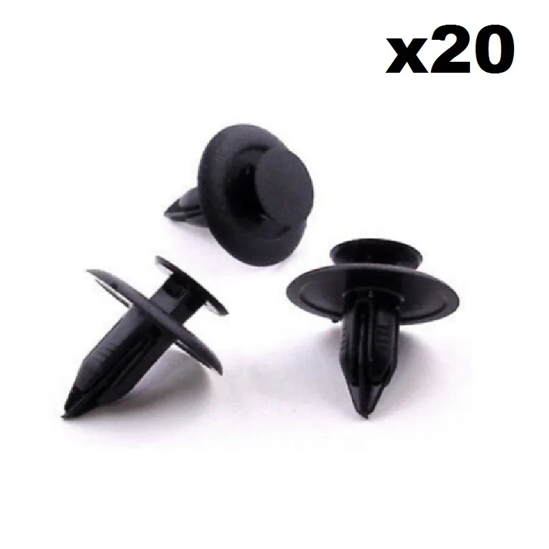 

20x 6mm plastic cladding clips- fit For some Honda & Nissan panels
