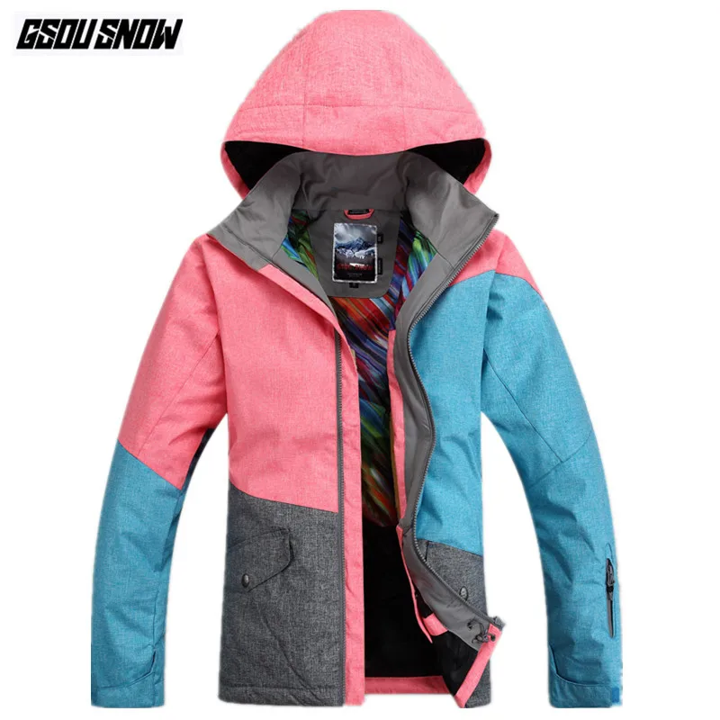 

GSOU SNOW Brand Ski Jackets Women Snowboarding Jackets Waterproof Breathable Windproof Skiing Clothes Winter Outdoor Sport Coats