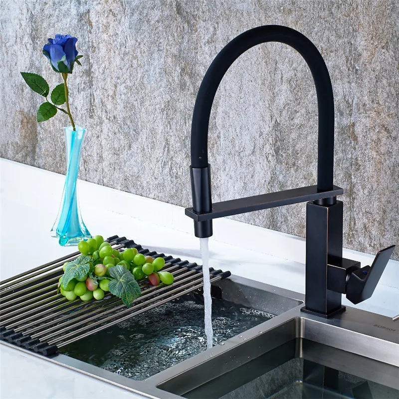 

The kitchen faucet Smoked pull nozzle kitchen faucets Toilet faucet hot and cold lavatory basin