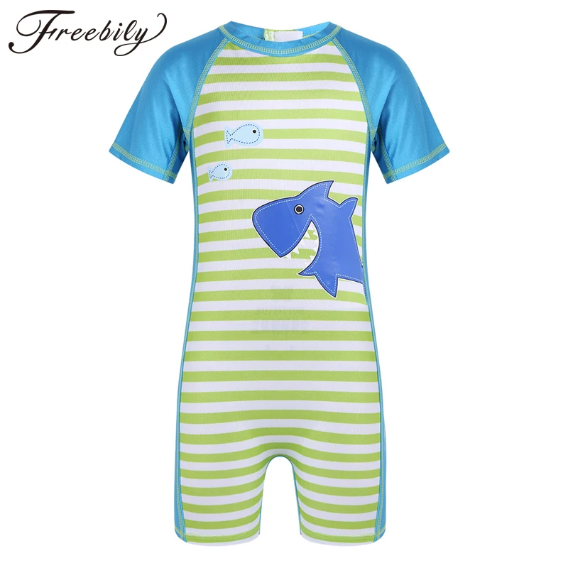 Детский купальник для маленьких мальчиков цельный купальный костюм с принтом