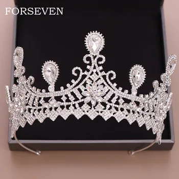 

Wedding Hair Accessories Crystal Tiara Rhinestone Crown For Bride Queen Princess Diadem Crown Bride Hair Jewelry Crystal Tiara