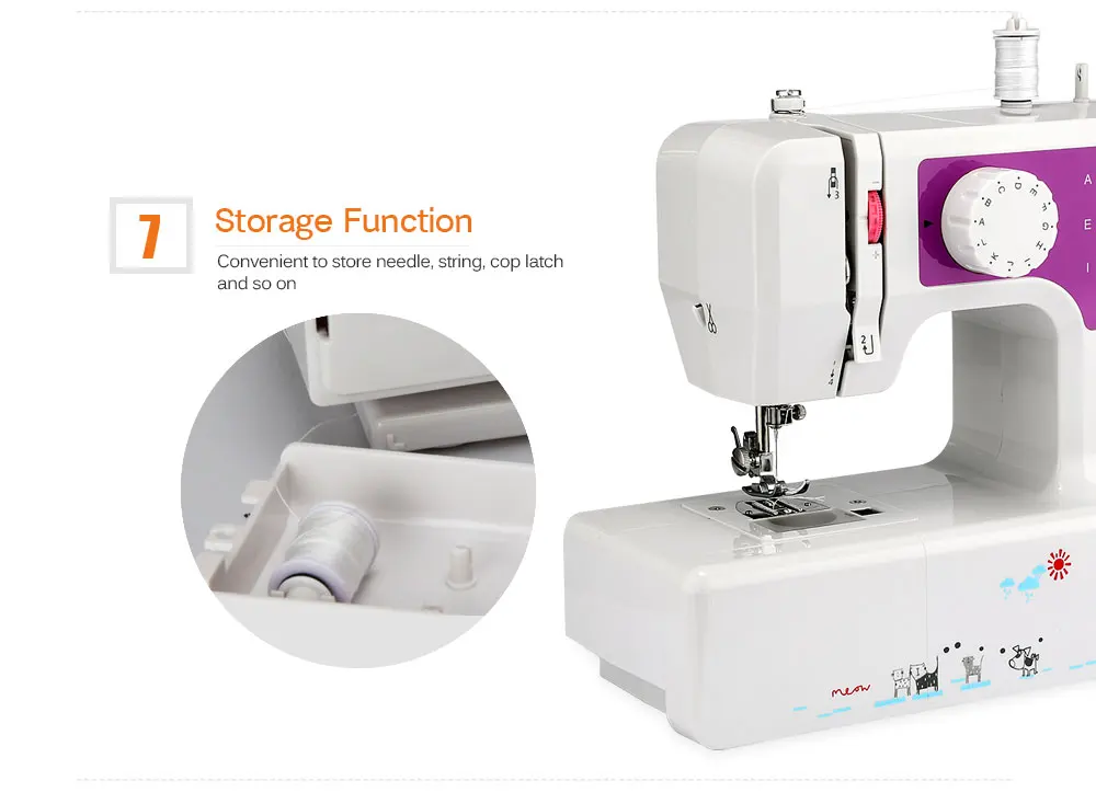 JG - 1602 Household Sewing Machine with 12 Different Stitches
