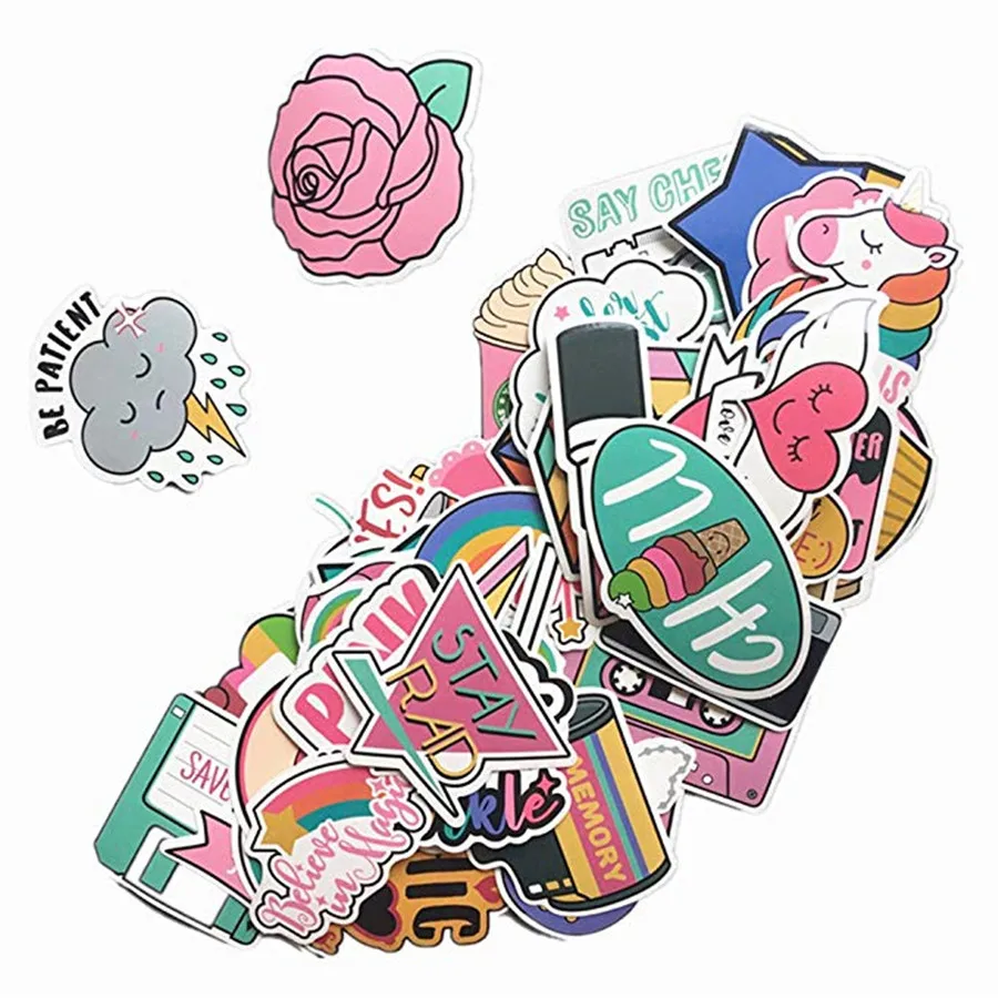 60 pcs Kawaii Pink Series Stickers for Girl Toy Phone Travel Laptop Luggage DIY Cool Funny Scrapbooking Sticker Gift Stationery 60 pcs Kawaii Pink Series Stickers for Girl Toy Phone Travel Laptop Luggage DIY Cool Funny Scrapbooking Sticker Gift Stationery