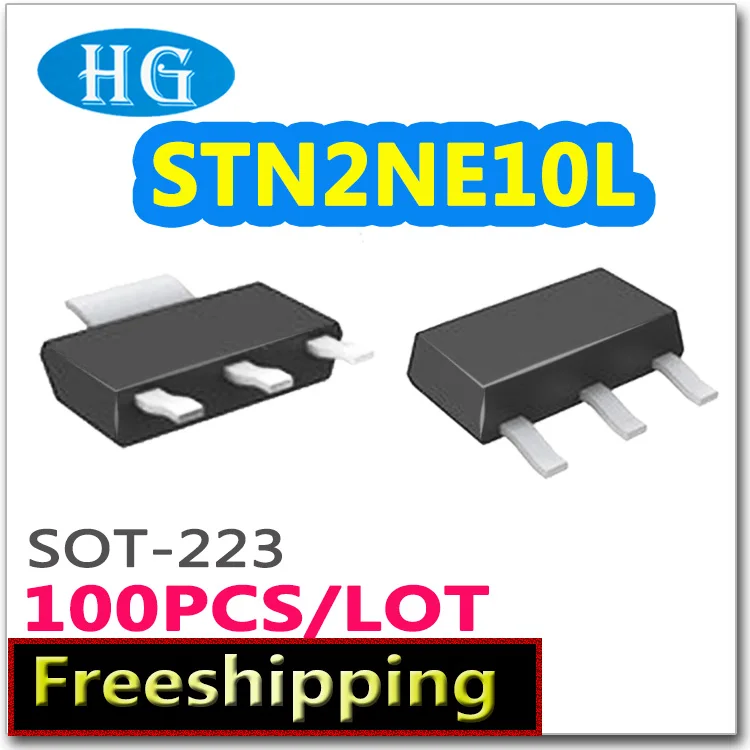 

Smd STN2NE10L 100 шт 1000 шт SOT223 N-channel 100V 2A pdf внутри mosfet