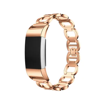 

Black rose gold silver stainless steel strip metal bracelet 19mm free for Phoebe charge2 smart Bracelet Relogion Yellow Silver