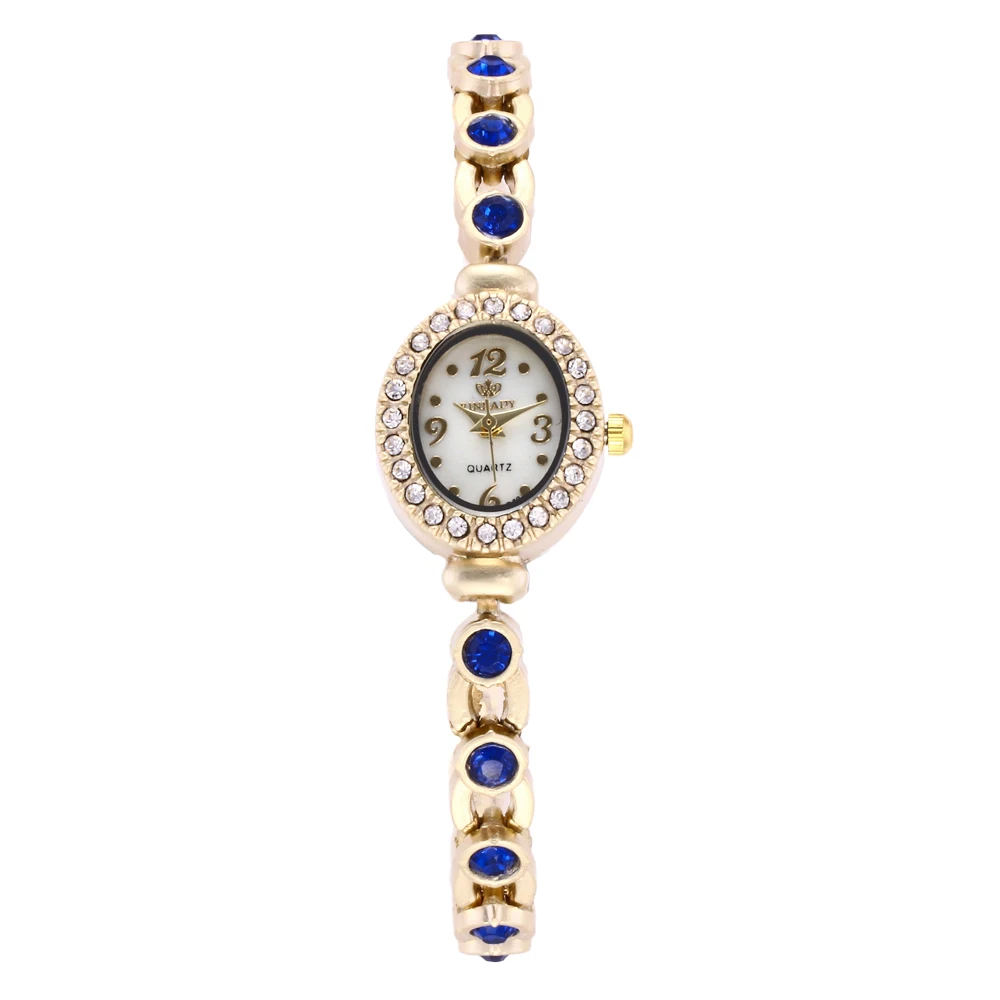 

Hot sale Luxury European Style Women Watch High Quality Rhinestone Round Dial Ladies Clock Stainless Steel Bracelet WristWatch