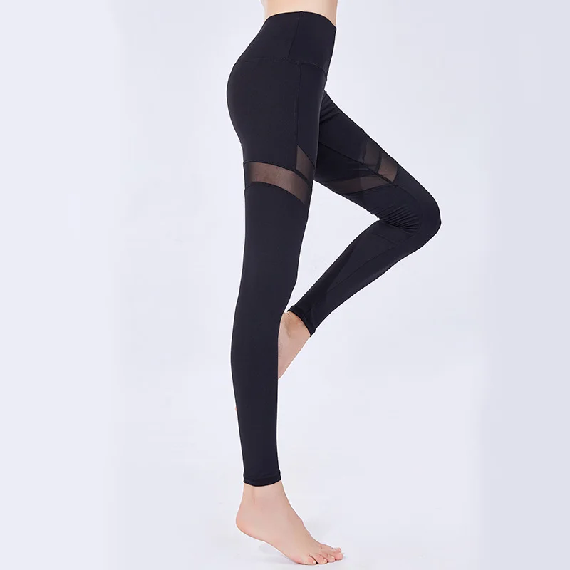 

Yoga Pants Women Leggings For Fitness Mesh Patchwork Push Up Legging Gym Booty Sport Tights Sportswear Running Jogging