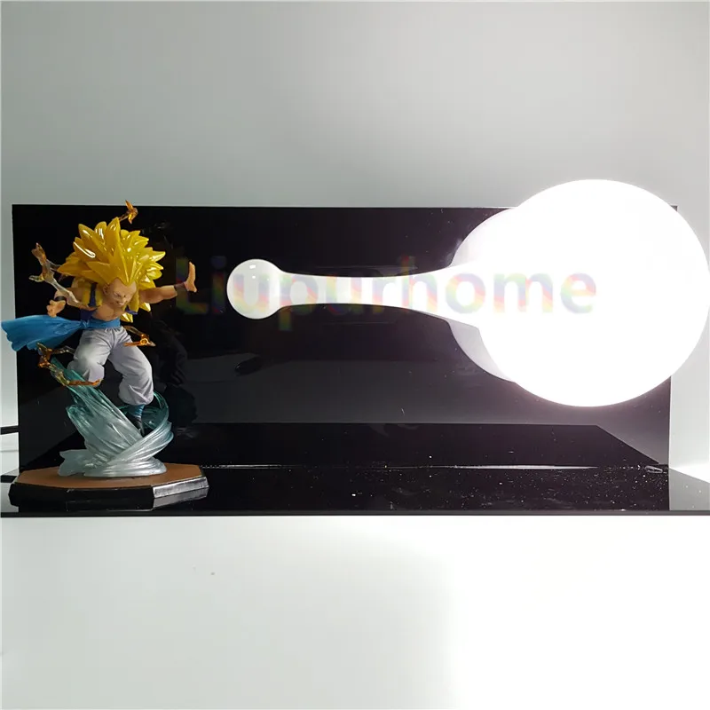 Dragon Ball Z настольная лампа Luminaria светодиодный ночник Сон Гоку Вегета Гохан Kamehameha аниме Dragon Ball Z комнатное декоративное освещение - Испускаемый цвет: Тёплый белый