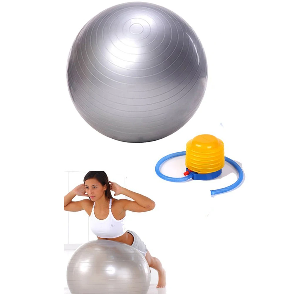 DSGS мяч для упражнений, мяч для йоги, свободный насос, устойчивые к разрыву мячи для фитнеса, 75 см, идеально подходит для пилатий для йоги Abs и основных тренировок(gra