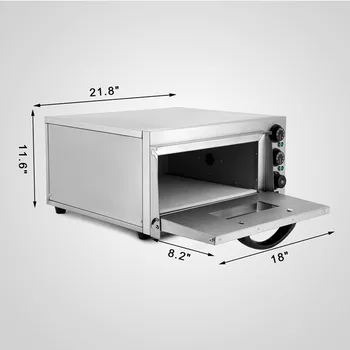 

Anti-Scald Handle Modern Design Pizza Oven Single Deck Electric 2kW Baking Commercial Energy Conservation