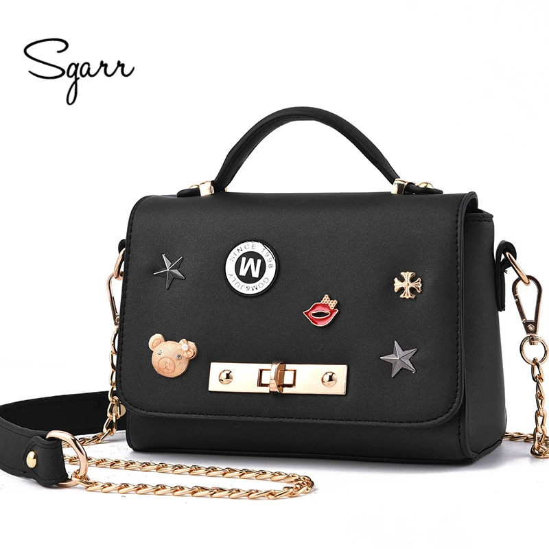 

SGARR Fashion Luxury Women Handbags PU Leather Small Women Shoulder Bag Famous Brands Handbag Women Bags Designer Casual Tote