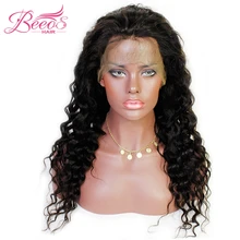 BEEOS Malaysian Loose Deep Gluless Full Lace Human Hair Wigs For Black Women Pre Plucked Remy Hair Wigs 150% Density