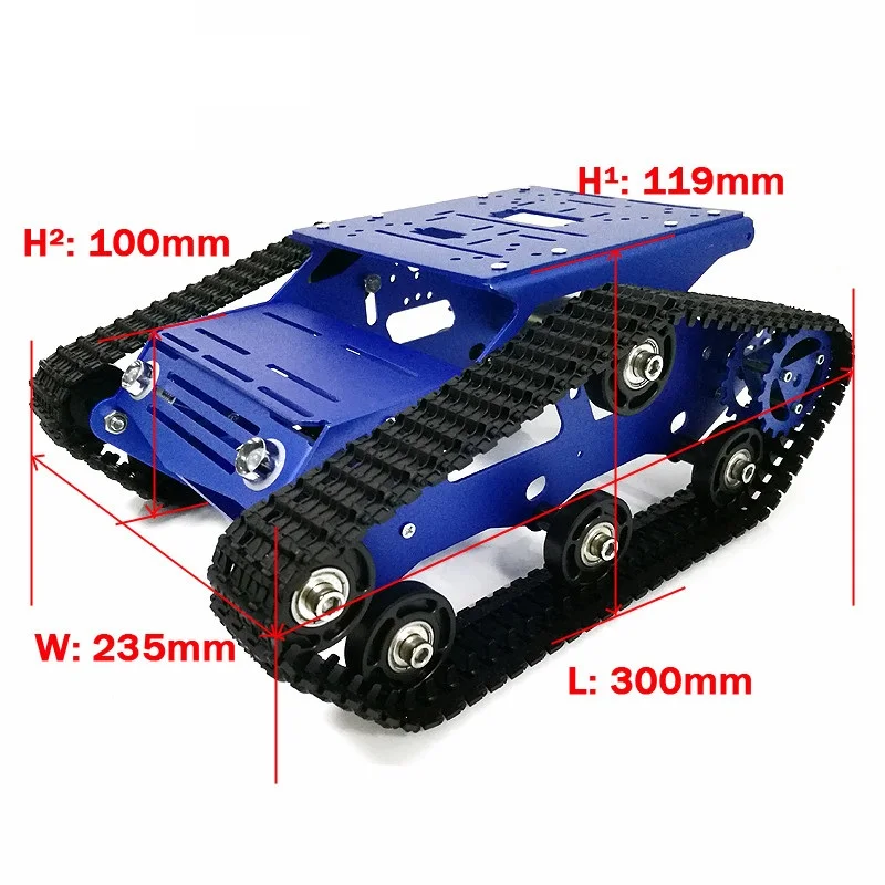 NEW-Multi-Color-DIY-Chassis-Tank-Car-Kit-With-Rubber-Bearing-Wheels-Module (2)