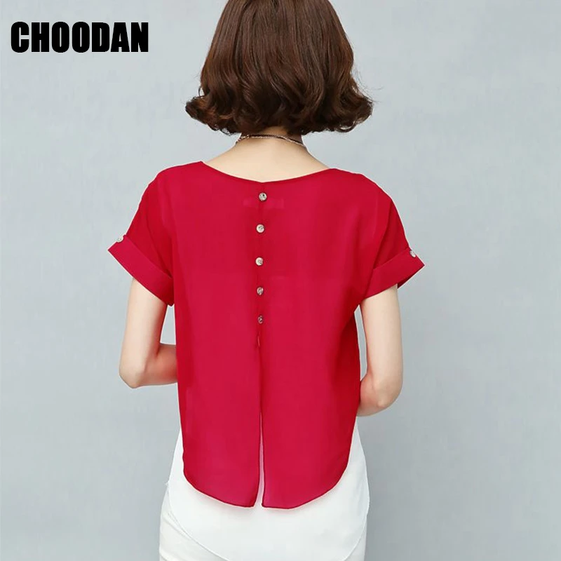 Женская шифоновая блузка с коротким рукавом летучая мышь|chiffon blouses shirts|blouse shirt