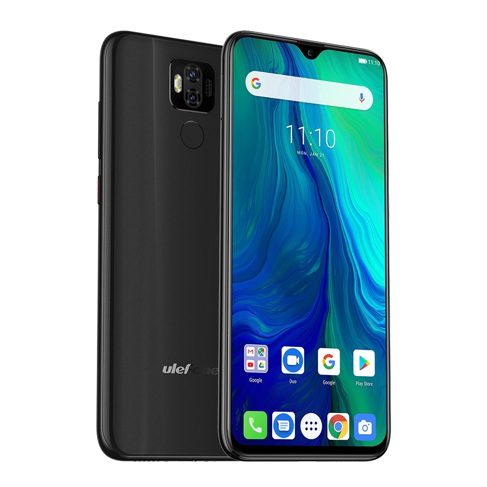 Оригинальный Ulefone power 6 мобильный телефон 6,3 дюймов 4 Гб ОЗУ 64 Гб ПЗУ Helio P35 Восьмиядерный Android 9,0 NFC Смартфон