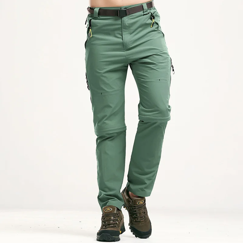 Mountainskin 5XL de verano de los hombres de secado rápido de pantalones al aire libre desmontable pantalones cortos senderismo Camping senderismo escalada pantalones MA043