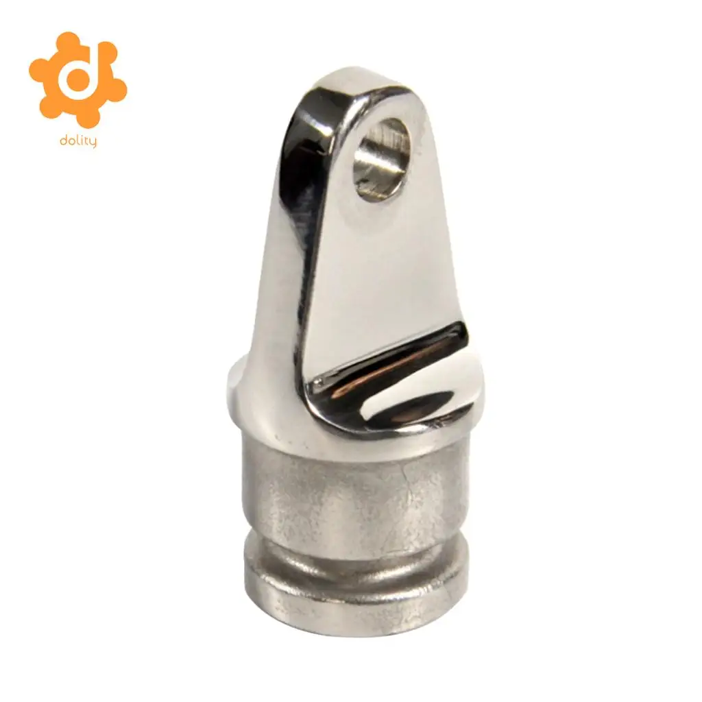 2Pcs 316 Stainless Steel Boat Bimini Top Inside Eye Rounded End 25mm 22mm