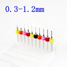Drill PCB Woodworking Tools 0.3-1.2mm Tungsten Carbide 10PCS is a printed circuit board bit mini miniature tool Dremel mini