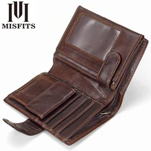 MISFITS Vintage font b Men b font font b Wallet b font Genuine Leather Short font