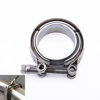 

SPEEDWOW 2.25"/2.5"/3.0"/3.5"/5.0" V-Band Clamp Kit Male Female Flange For Turbo Exhaust Turbo Downpipe Exhaust Clamp V band