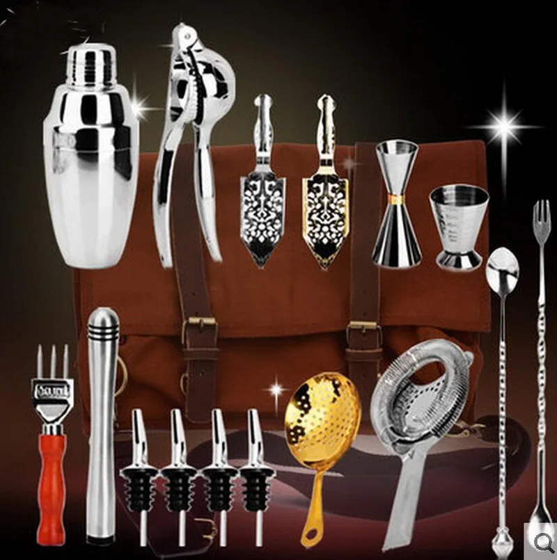 cocktail tool set with stand cocktail tool set with stand