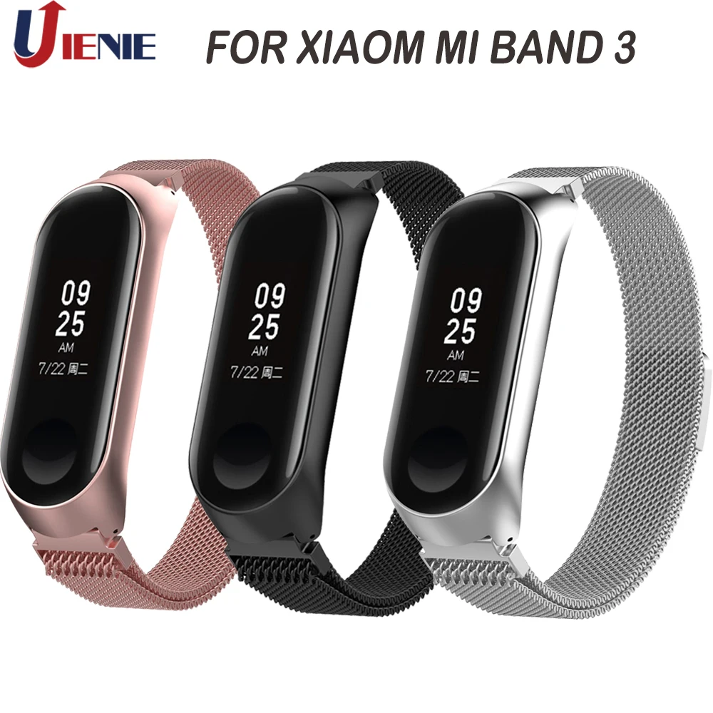 Watchband Straps for Xiaomi Mi Band 4 Miband 3 Strap Smart Watch Band Milanese Stainless Steel Wrist Bracelet Replacemen Band Watchband Straps for Xiaomi Mi Band 4 Miband 3 Strap Smart Watch Band Milanese Stainless Steel Wrist Bracelet Replacemen Band